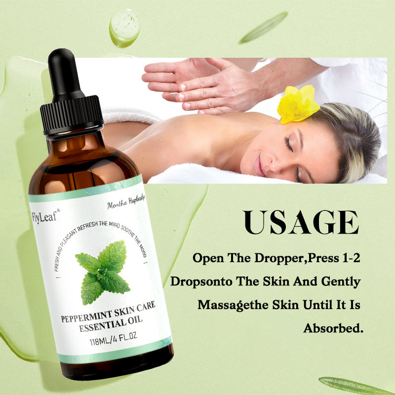 Pure Natural Peppermint Essential Oil To Invigorate & Awaken Senses Aromatherapy Oil For Diffuser  Massage