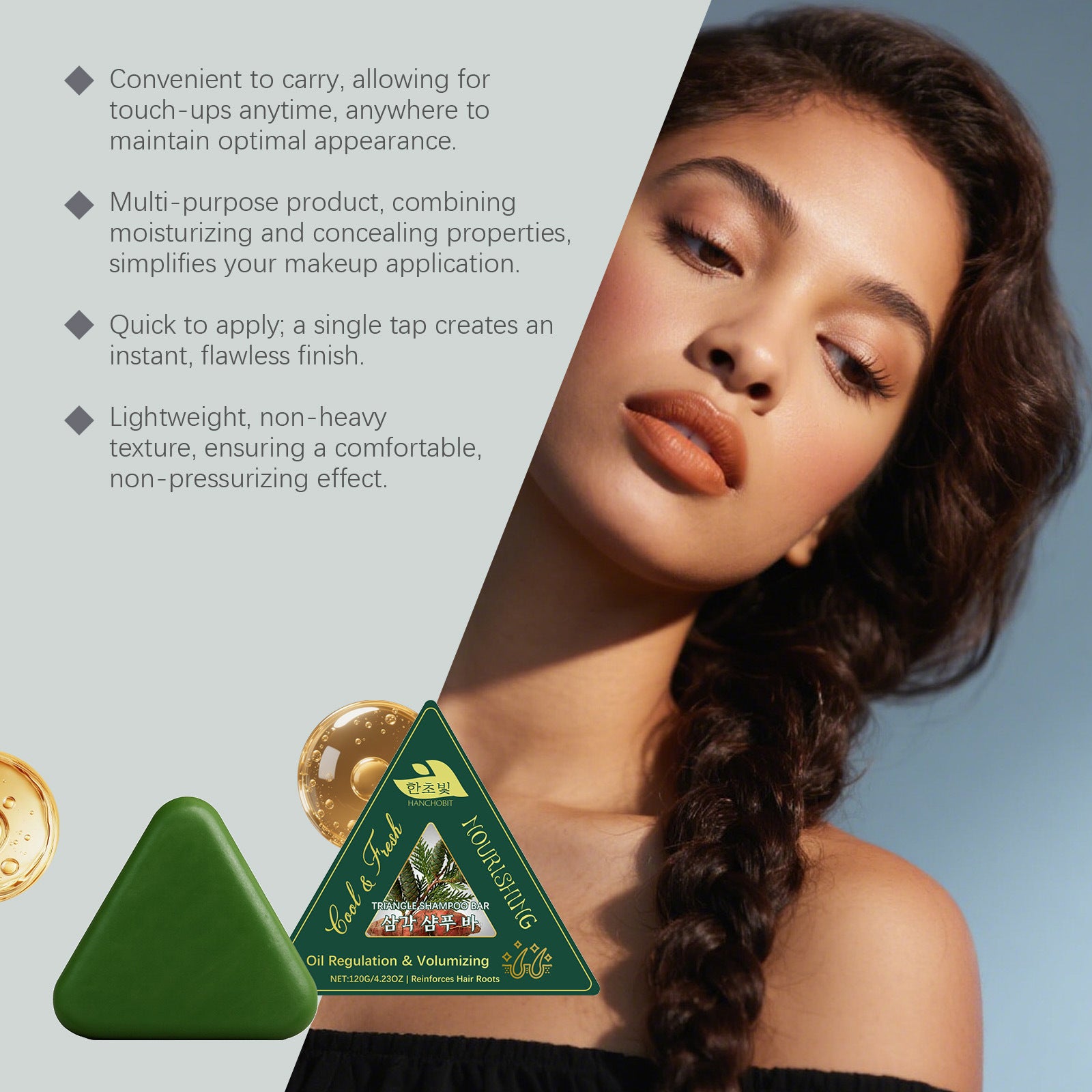 Herbal Care Shampoo Bar Moisturizes And Softens Hair