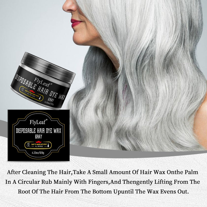 Ready Stock Wholesale Fash Shipping Disposable Hair Dye Wax Gray 120g