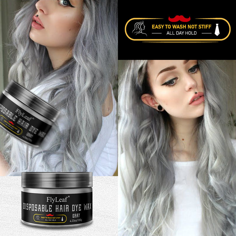 Ready Stock Wholesale Fash Shipping Disposable Hair Dye Wax Gray 120g