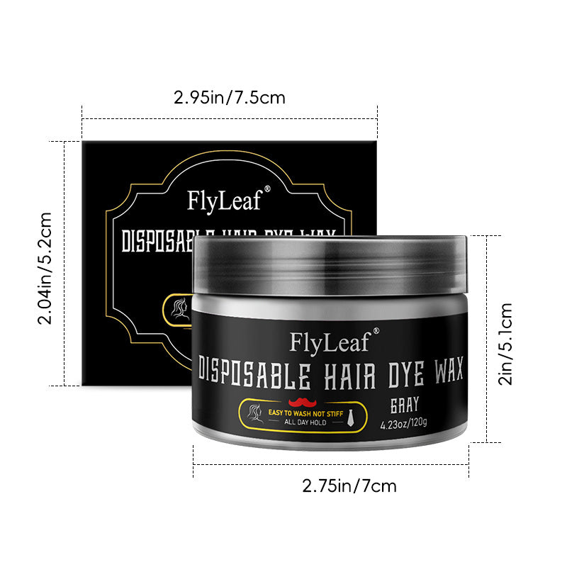 Ready Stock Wholesale Fash Shipping Disposable Hair Dye Wax Gray 120g