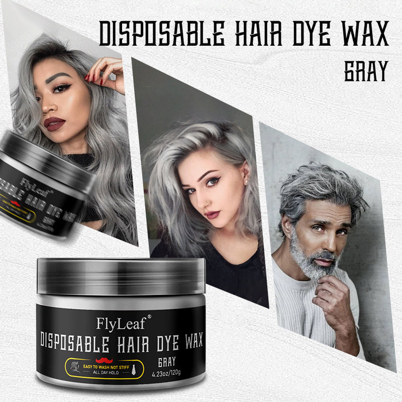 Ready Stock Wholesale Fash Shipping Disposable Hair Dye Wax Gray 120g