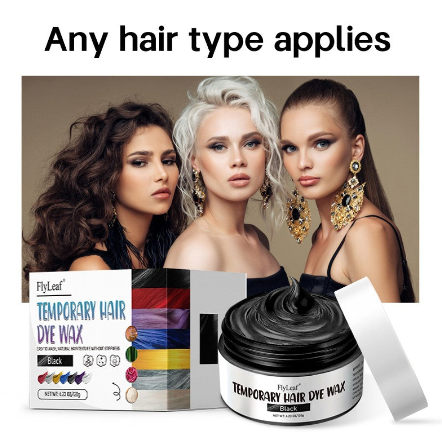 OEM ODM Portable Natural Man Women Fast Temporary Hair Color Wax For Hair Coloring Red Black Green Blue Colour Dye