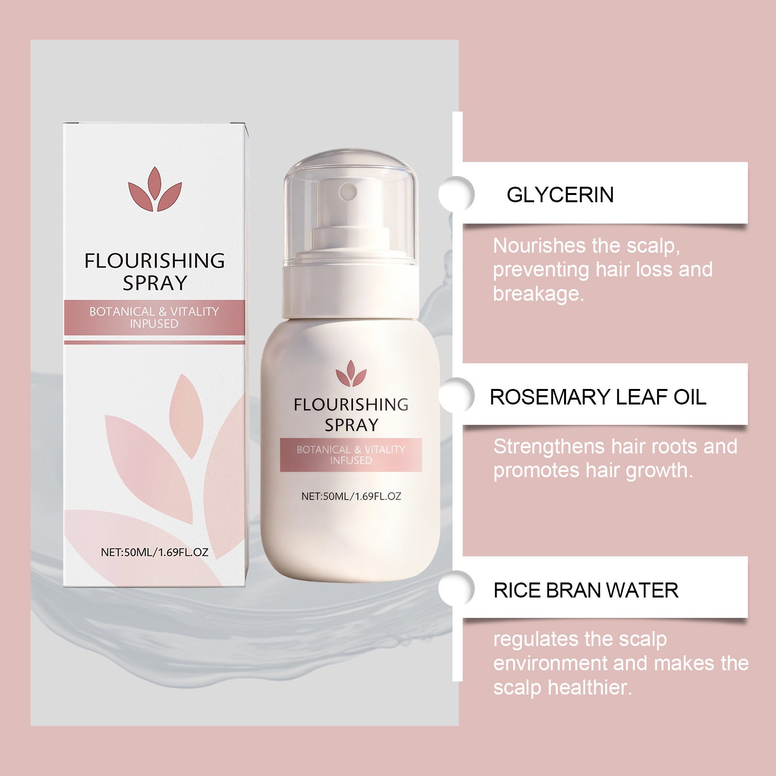 Hair Care Spray Gently Nourishes The Roots