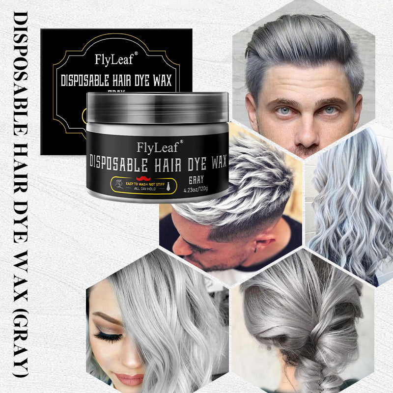 Ready Stock Wholesale Fash Shipping Disposable Hair Dye Wax Gray 120g